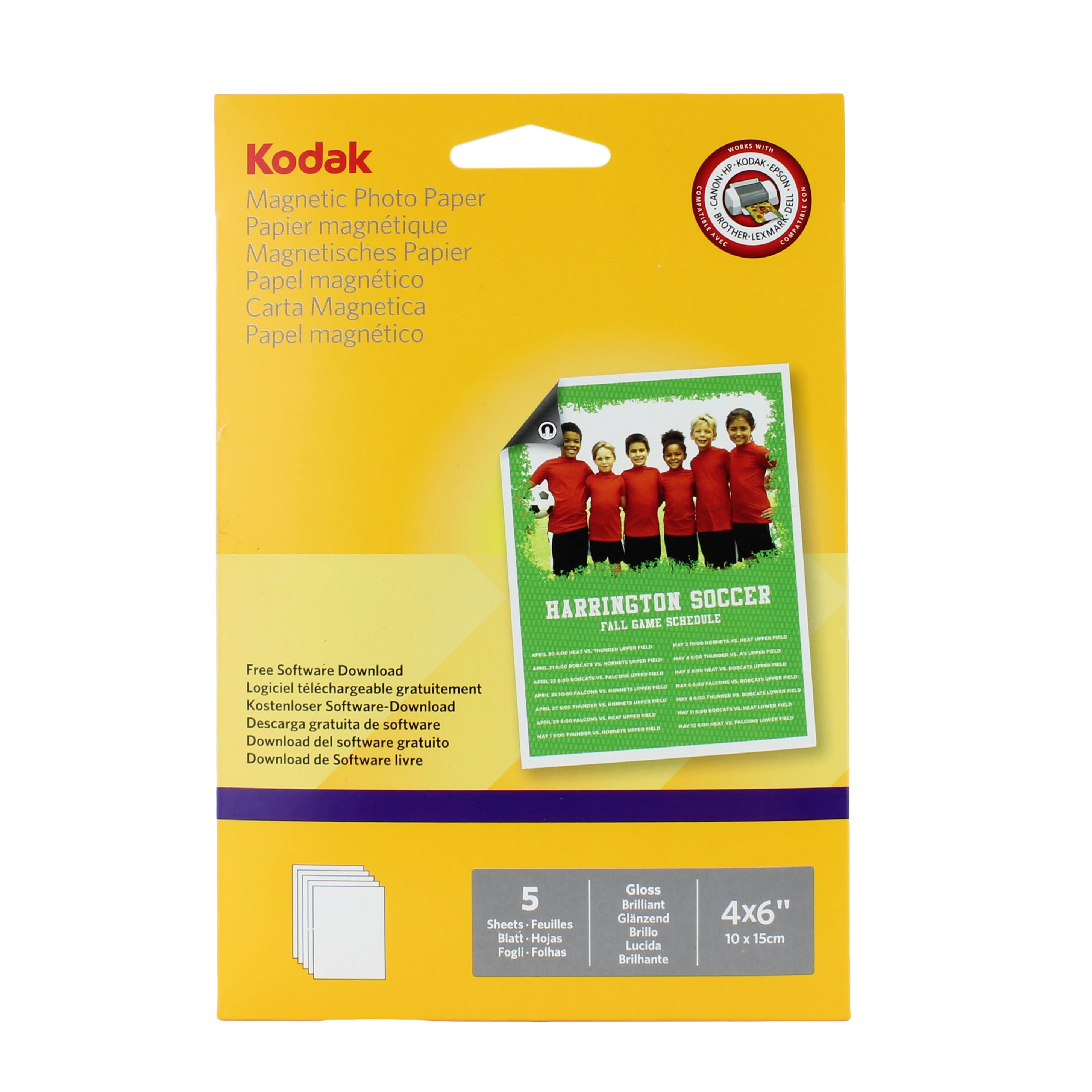 Hartie 4R High Gloss Magnetica Kodak 690g pachet 5 coli - imagine 9